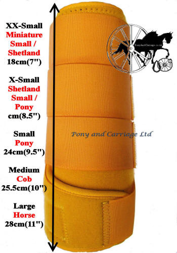 Horse Tendon Boots Black Miniature To Horse Size Ideal For Carriage Driving