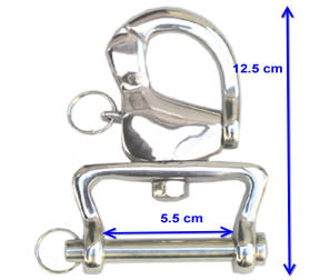 Carriage Driving Wide U Part  Snap Shackles