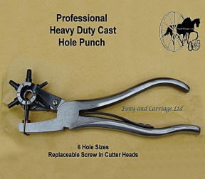 Professionals Heavy Duty Cast Hole Punch Great for Carriage Driving Harness