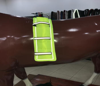 Hi Visability saddle pads for carriage driving 